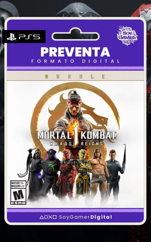 PREVENTA Mortal Kombat 1 Khaos Reigns Bundle (Expansion pack + Khaos) PS5 (LANZAMIENTO 24-09-2024)