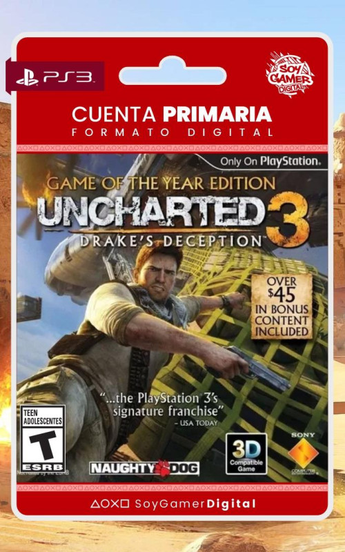 PRIMARIA Uncharted 3 Goty edition PS3