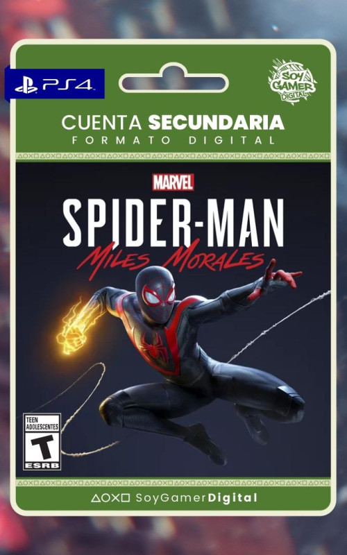 SECUNDARIA Marvel Spiderman Miles Morales PS4