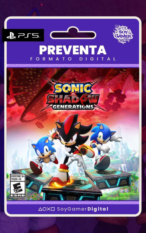PREVENTA PRIMARIA Sonic X Shadow Generations PS5 (LANZAMIENTO 25-10-2024)