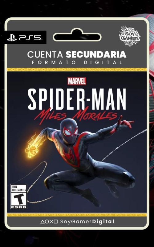 SECUNDARIA Marvel Spiderman Miles Morales PS5