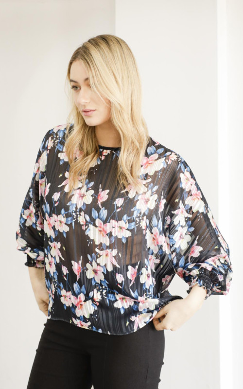 [REPOSICION] Blusa Bona - gasa estampada