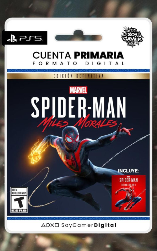 PRIMARIA Spiderman Miles Morales Deluxe Edition PS5