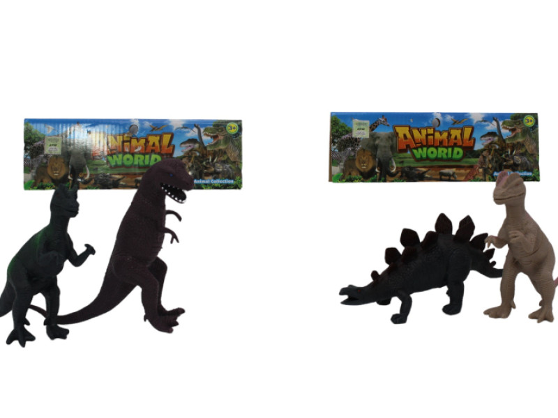 DINOSAURIOS DE GOMA X 2PCS