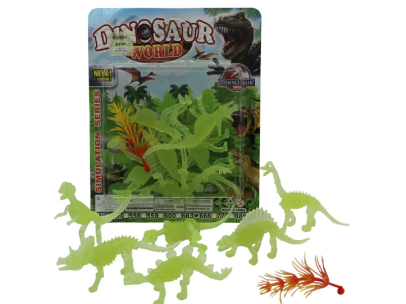 DINOSAURIOS DE GOMA X 6PCS