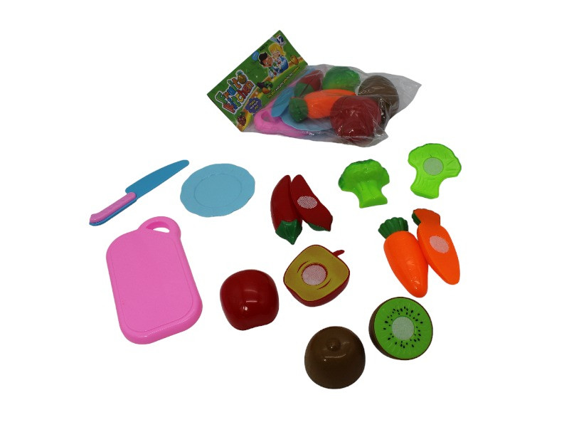 JUEGO DE COMIDA CON VELCRO X 13PCS