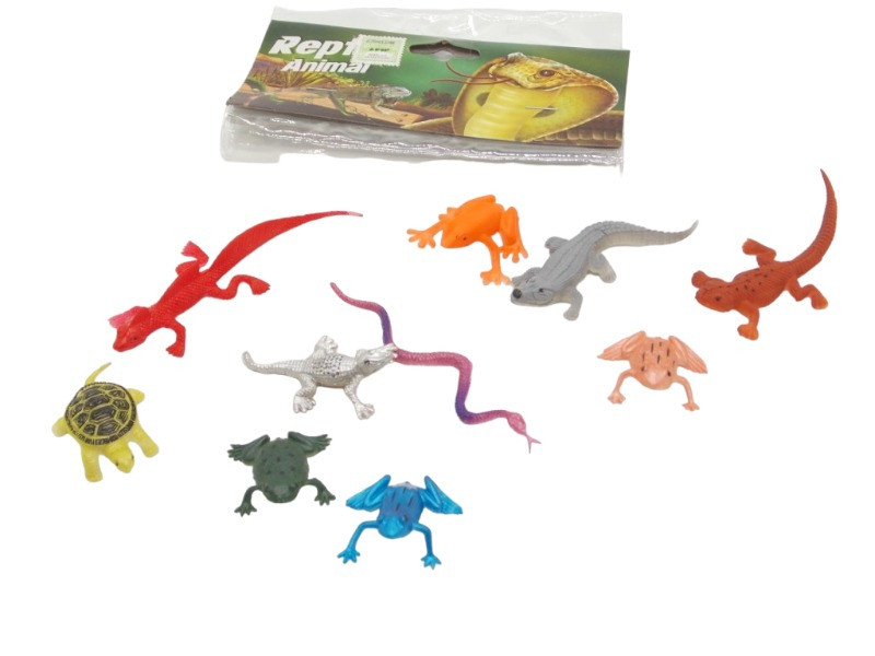 ANIMALES MINI DE GOMA X 10PCS