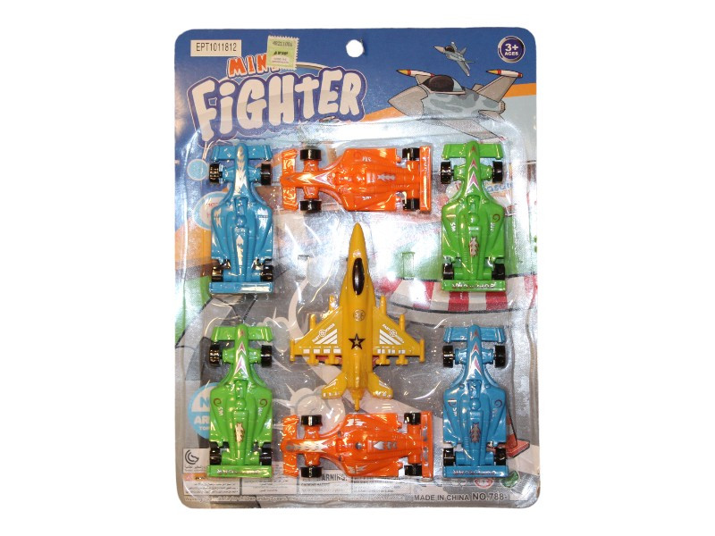 SET DE AVIONES Y AUTOS 7 PCS