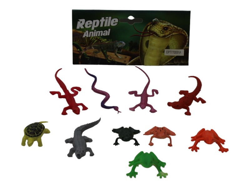 ANIMALES MINI GOMA X 10PCS