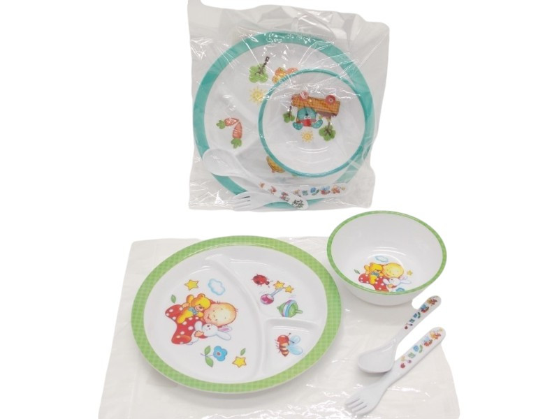 SET INFANTIL DE MELAMINA X 4PCS