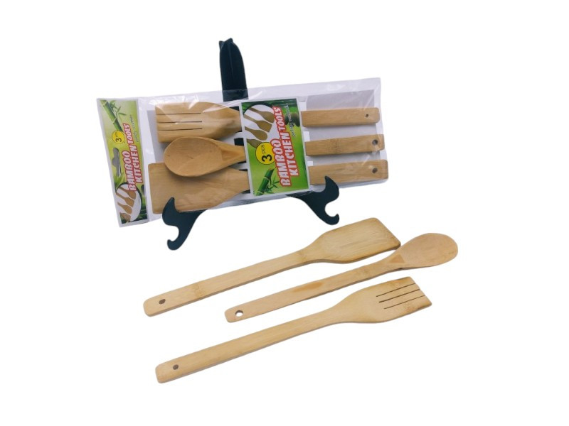 UTENSILLOS DE MADERA X 3PCS